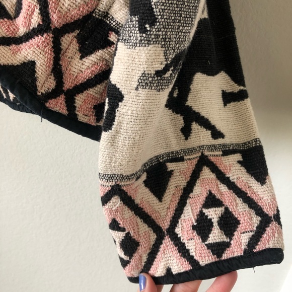 New Identity horse aztec print tapestry jacket size 2x - Picture 7 of 12